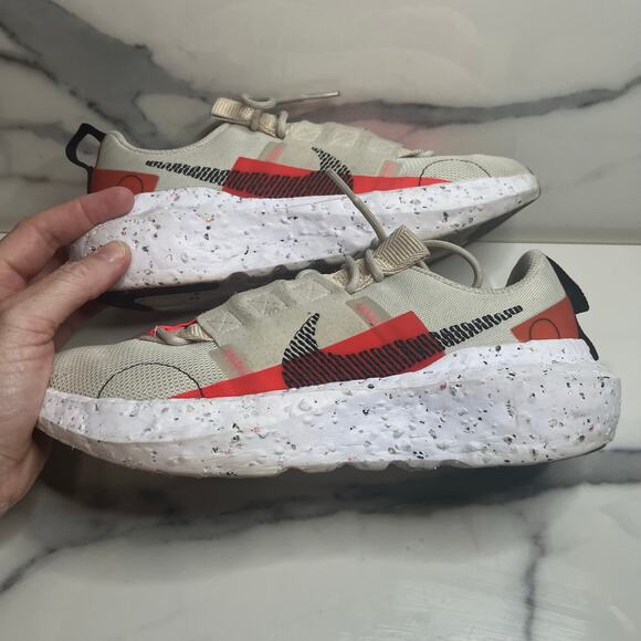 Nike Women's Light Bone Athletic Running Shoes Crater Impact Sneakers Sz 7.5 - Picture 6 of 8